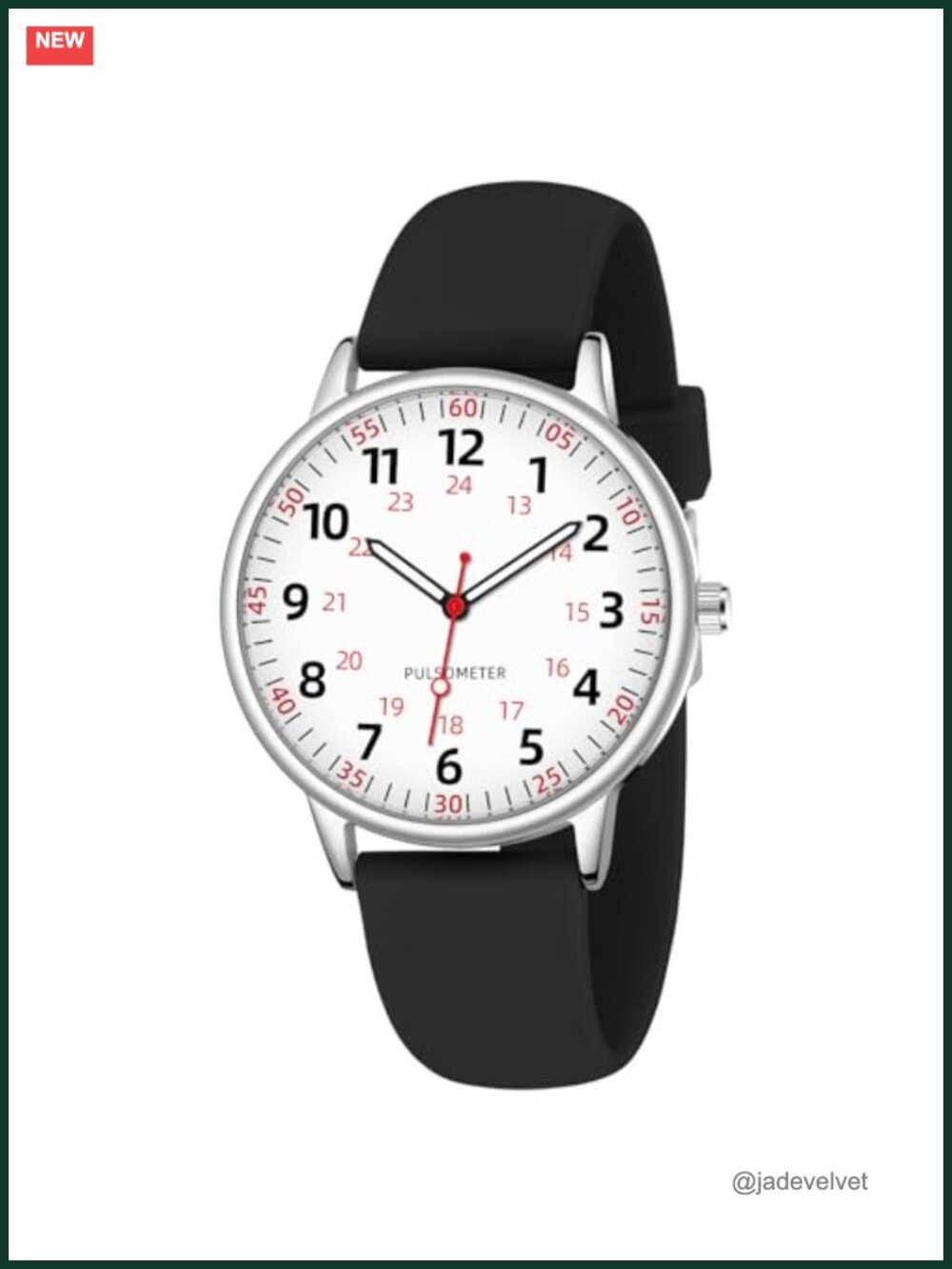 Nurse Watch Waterproof Analog Silicone Second Hand Nursing Watch